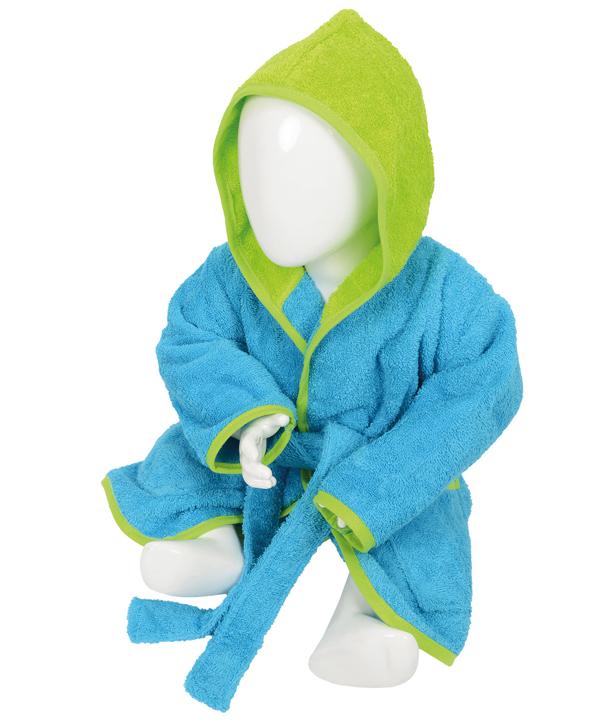 Terry-Hooded Bathrobe