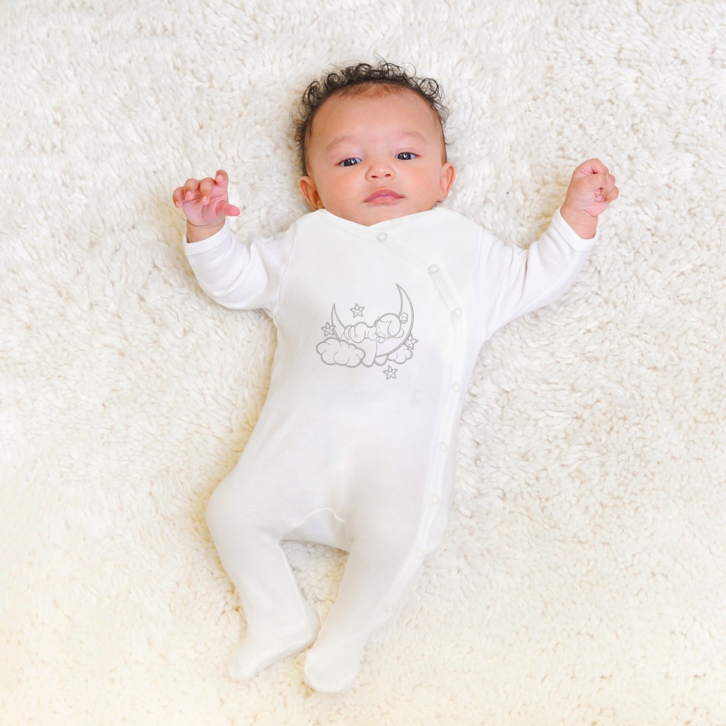 Sleeping Baby Set of 3- Silver