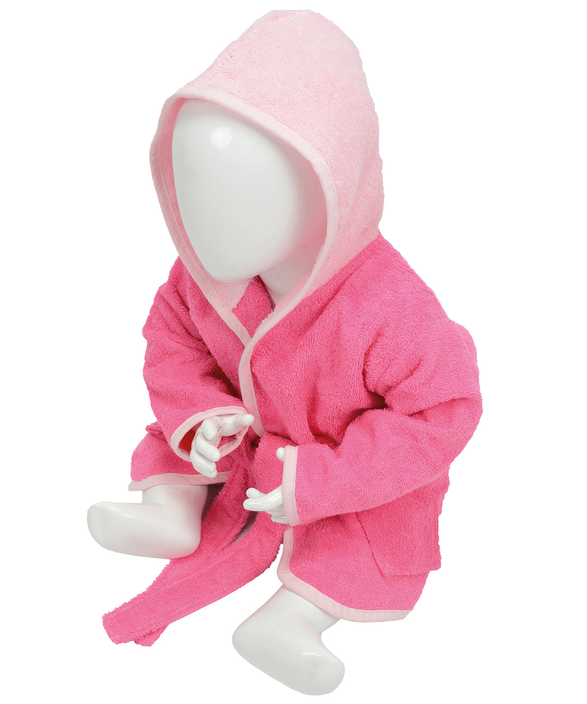 Terry-Hooded Bathrobe