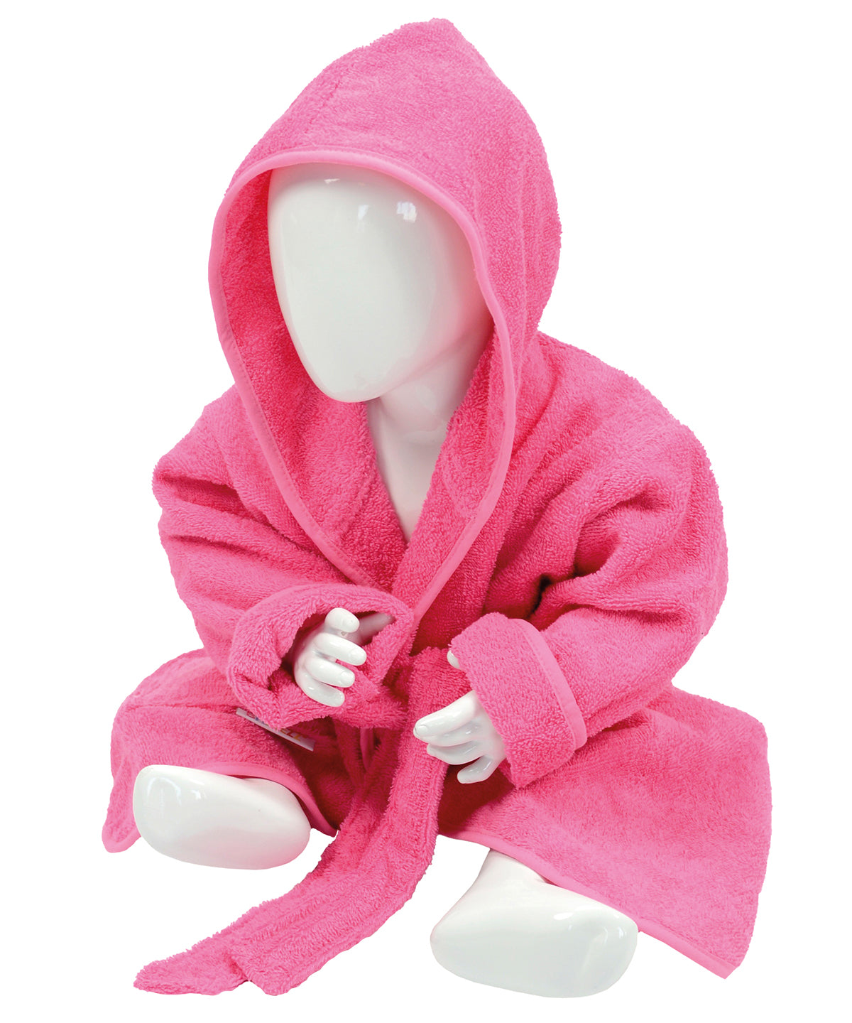 Terry-Hooded Bathrobe