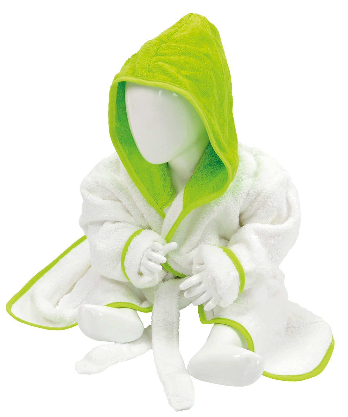 Terry-Hooded Bathrobe