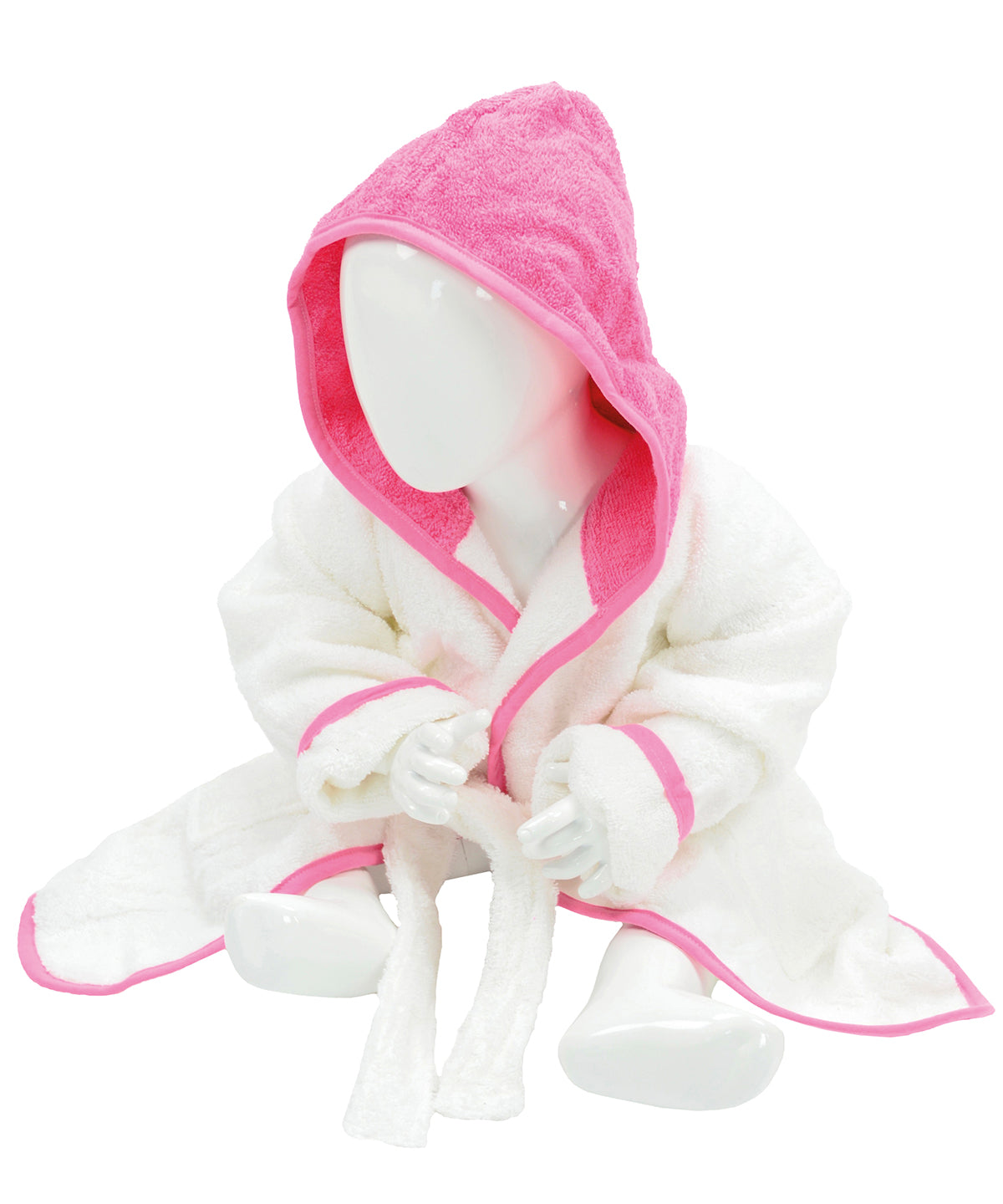 Terry-Hooded Bathrobe