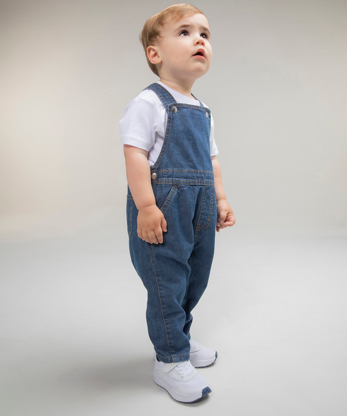 Baby denim dungarees