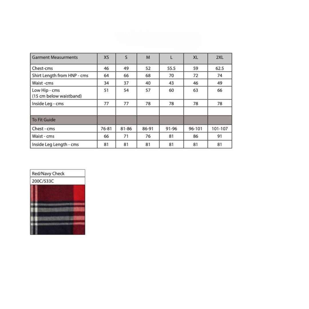 Women's Tartan Lounge Set