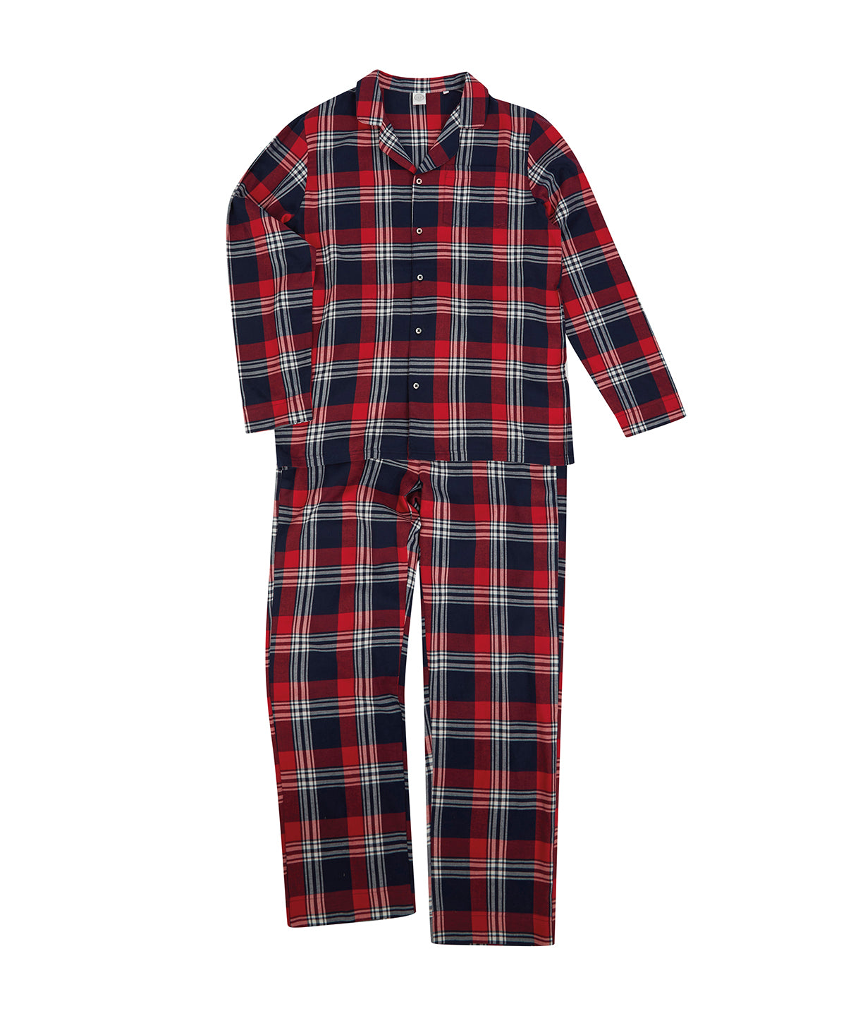 Men's Tartan Lounge Set-Red/Navy Check