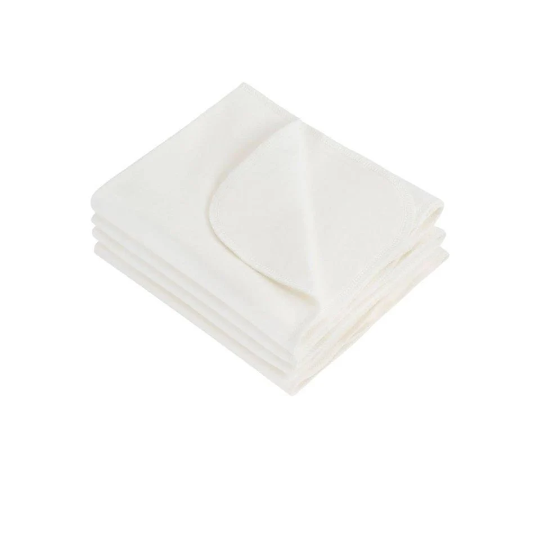 Organic Burp Cloths - Pack of 4 - Egyptian Cotton - New born essentials