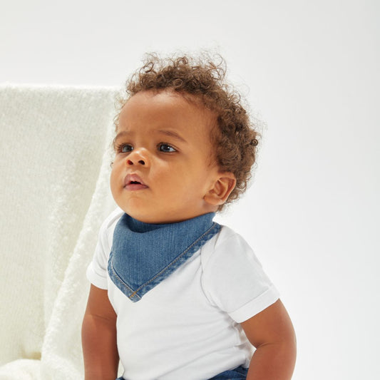 Organic Denim - Baby Denim Bandana Bib