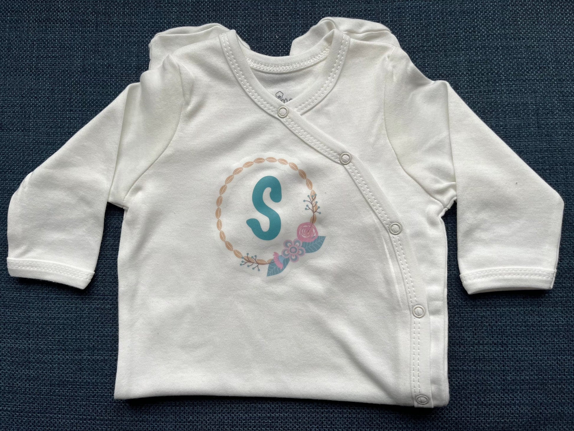 Special Personalised Boho Flower Bouquet Onesie