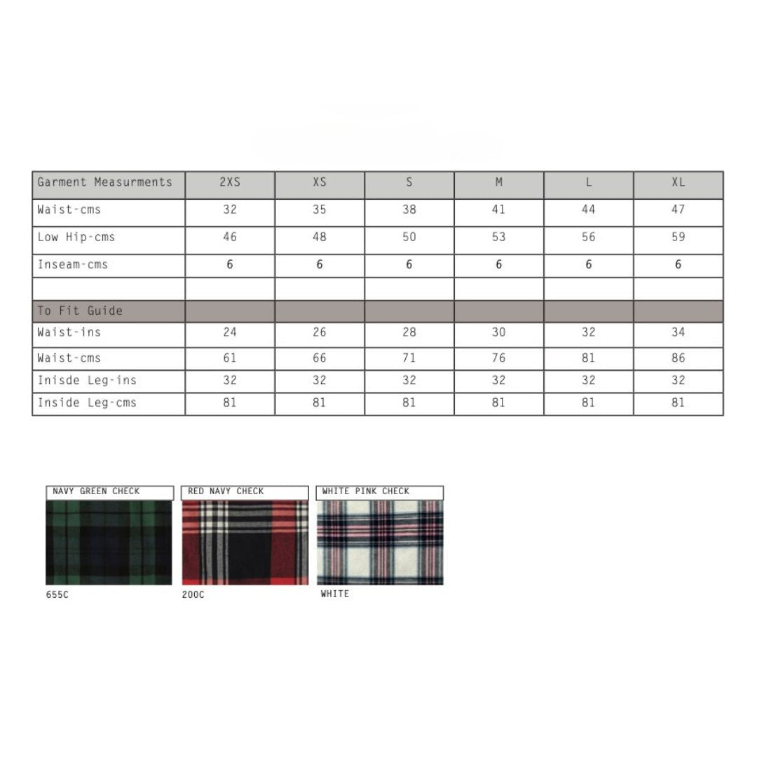 Women's tartan lounge pants