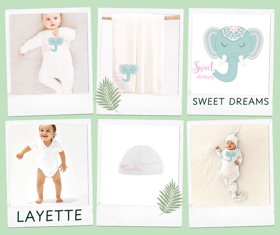 Boho Elephant Sweet Dreams Layette