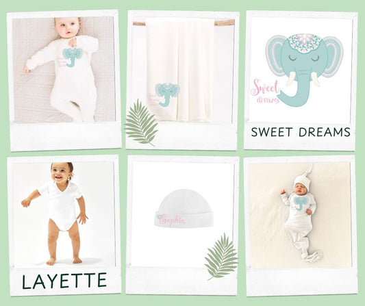 Boho Elephant Sweet Dreams Layette