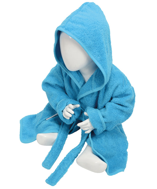 Terry-Hooded Bathrobe